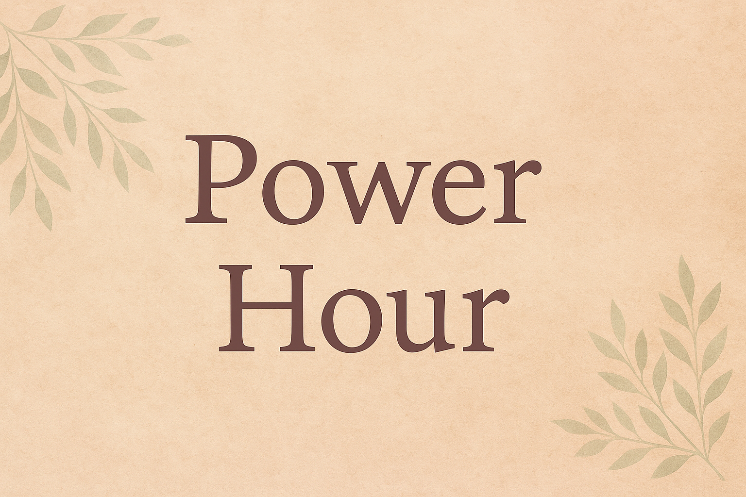 Power Hour Banner