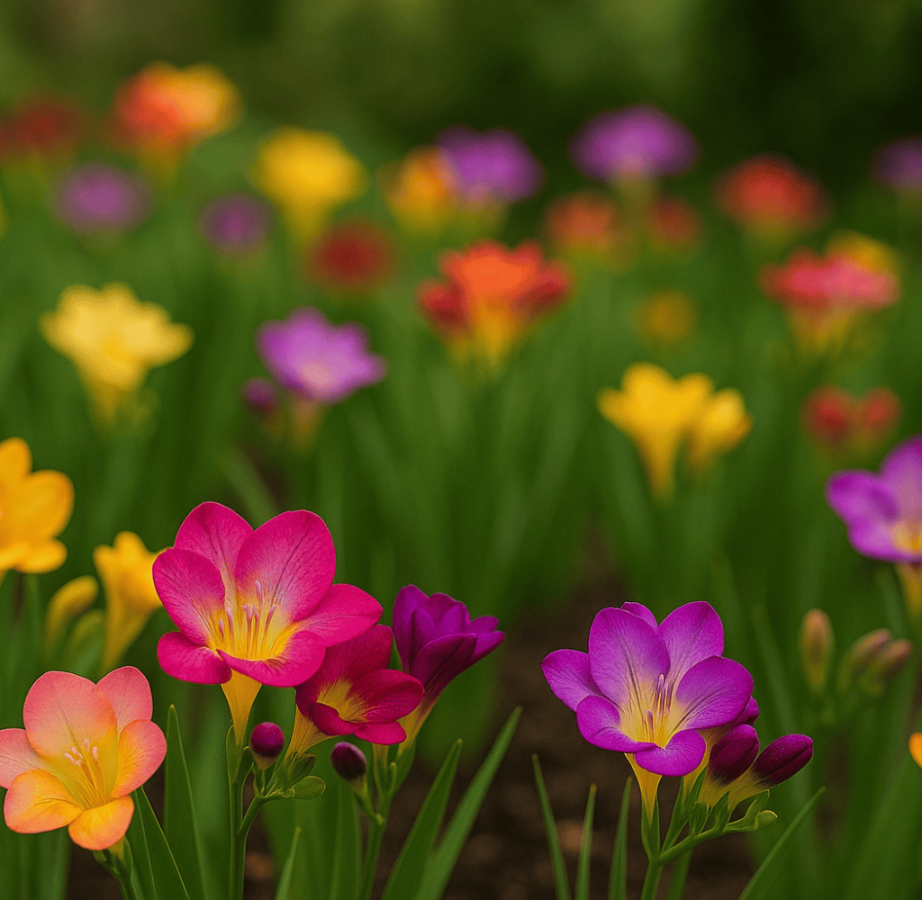 Close Up Of Freesia